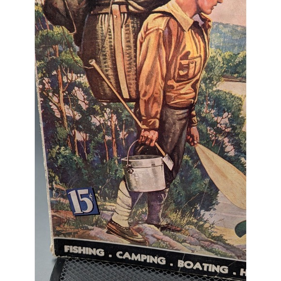 Hunter Trapper Trader OUTDOORSMAN MAGAZINE May 1939 Fishing Outdoorsman - Picture 4 of 9